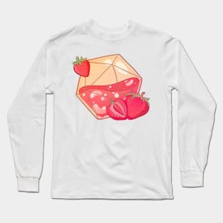 D20 Strawberry Tea Sticker Long Sleeve T-Shirt